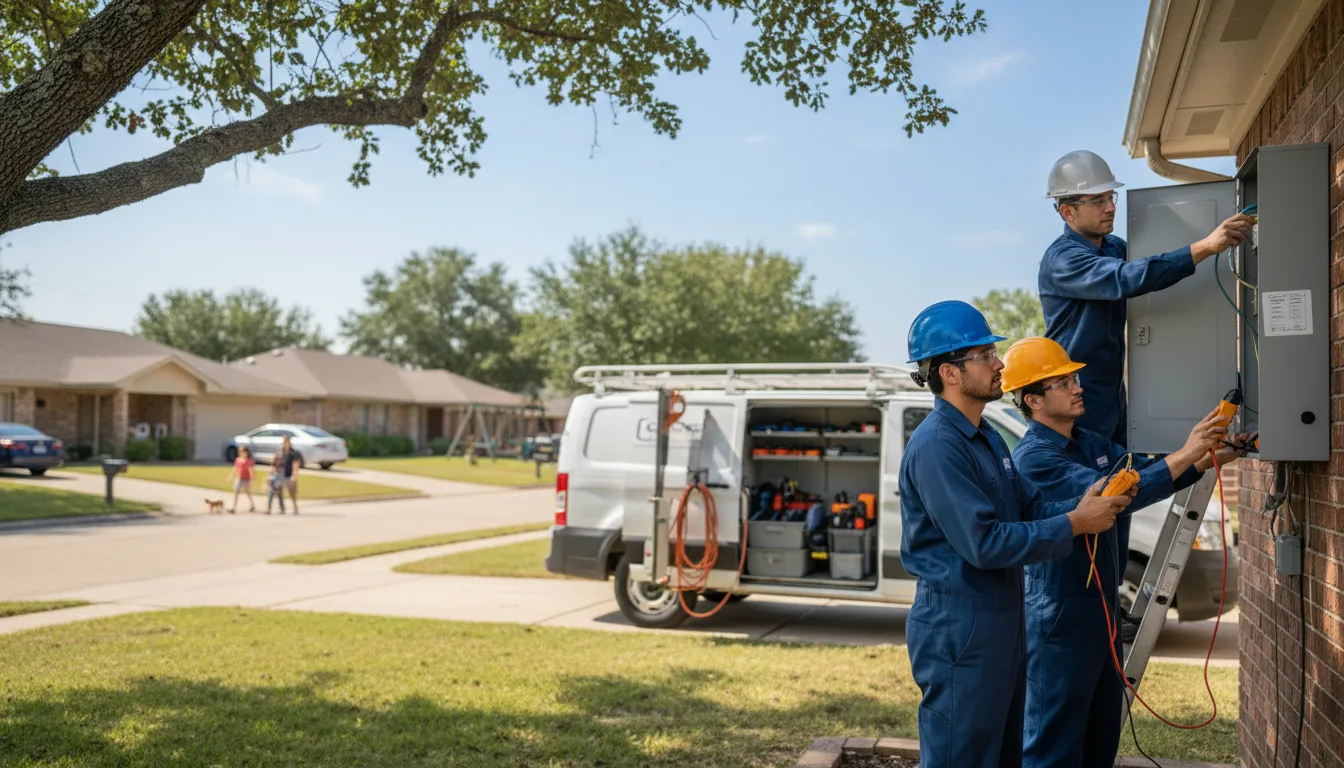 Certified electrician providing emergency electrical services in Cat Spring, TX